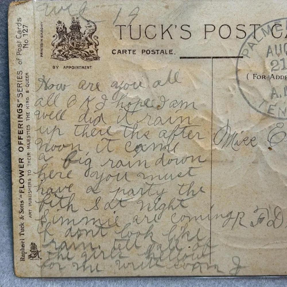 Raphael Tuck & Sons Embossed 